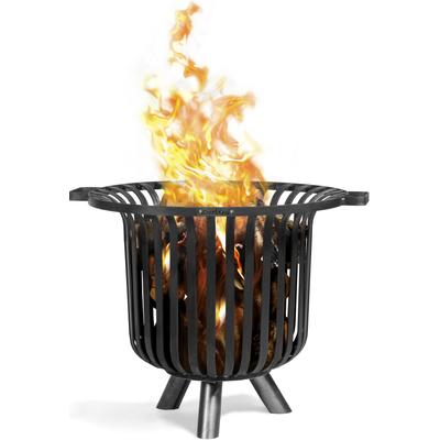 Feuerschale COOKKING "Verona", schwarz, H:52cm Ø:60cm, Stahl, Feuerkörbe, 60x60x52 cm