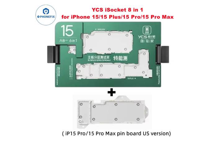 YCS PCB dispositif de Test fonctionnel iSocket pour iPhone X-15 16 PRO MAX carte mère couche intermédiaire fonction radiofréquence gabarit de Test