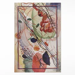 TEPPICH 100x150 cm Buntes Aquarell nach Wassily Kandinsky
