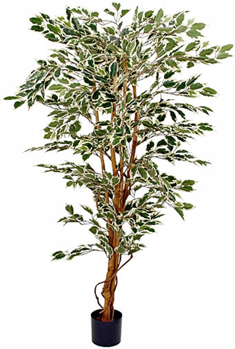 Mica Decorations Ficus Kunstplant Groen Bont H180 x Ø90 cm
