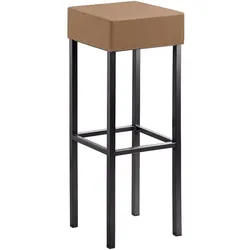 Hoher Barhocker 91 cm Sitzhöhe Vierfußgestell aus Metall
