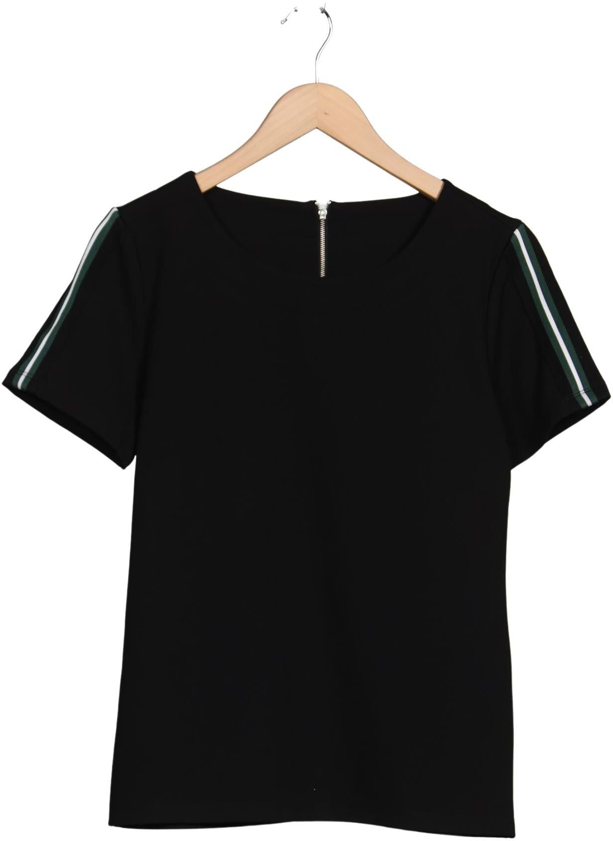 Freequent Damen T-Shirt, Schwarz, Gr. M, Synthetik / Elasthan - Second Hand