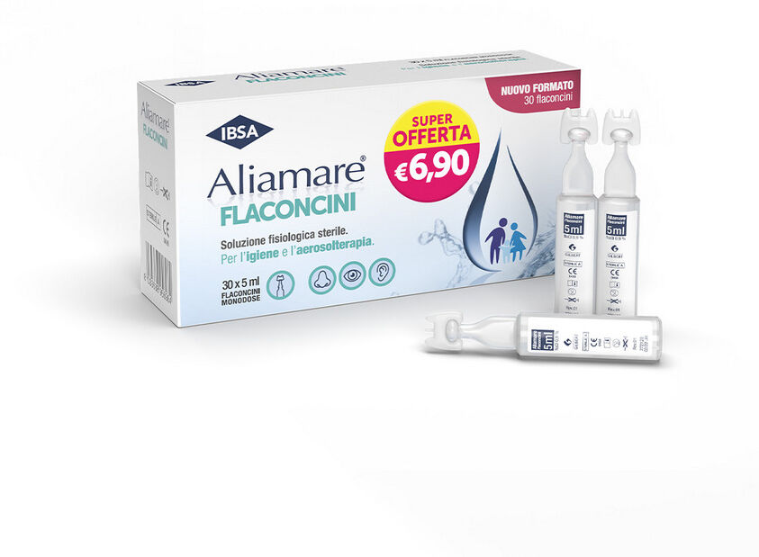 Ibsa Farmaceutici Aliamare Soluzione Fisiologica 30 Flaconcini 5 Ml