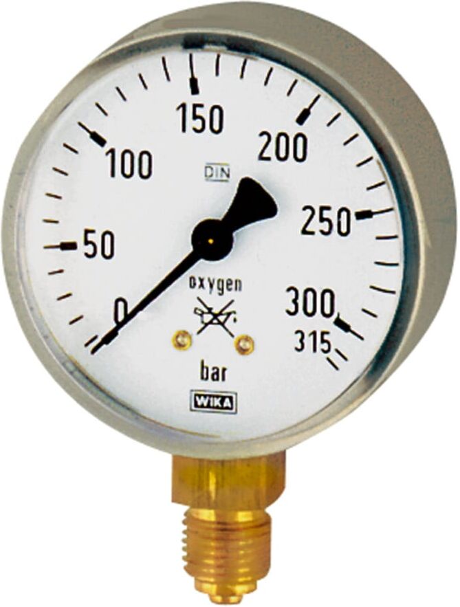 Riegler Schweißtechnikmano, Stahl, acetylene, G 1/4 unten, 0-2,5 bar, Ã˜63 (411)