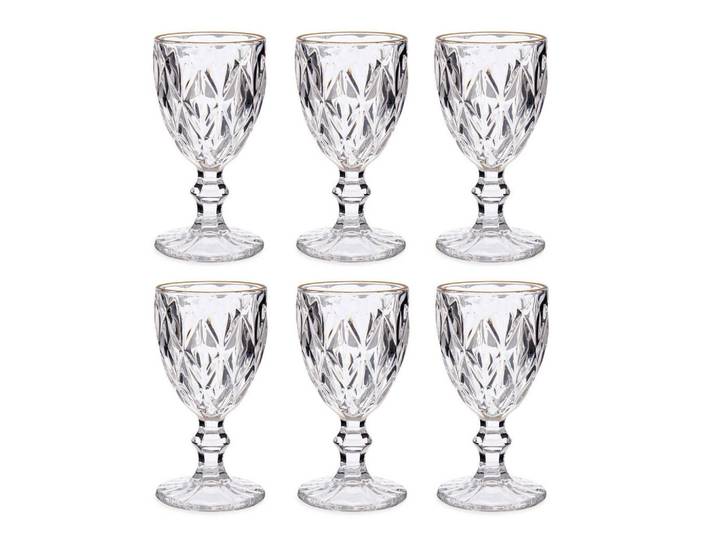 Vivalto Wasserglas 254 ml 6er-Set, Transparent, Glas, Gläser, Trinkgläser