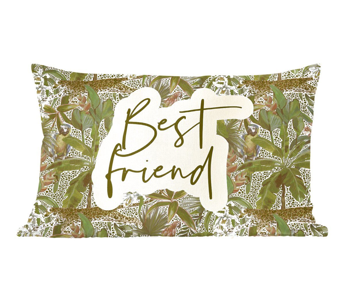 PillowMonkey Sierenkussen Beste Vrienden Quotes - 60 x 40 cm