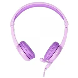 Buddyphones On Ear Multimedia Headphones for Kids with Microphone in Purple BP-GALAXY-PURPLE