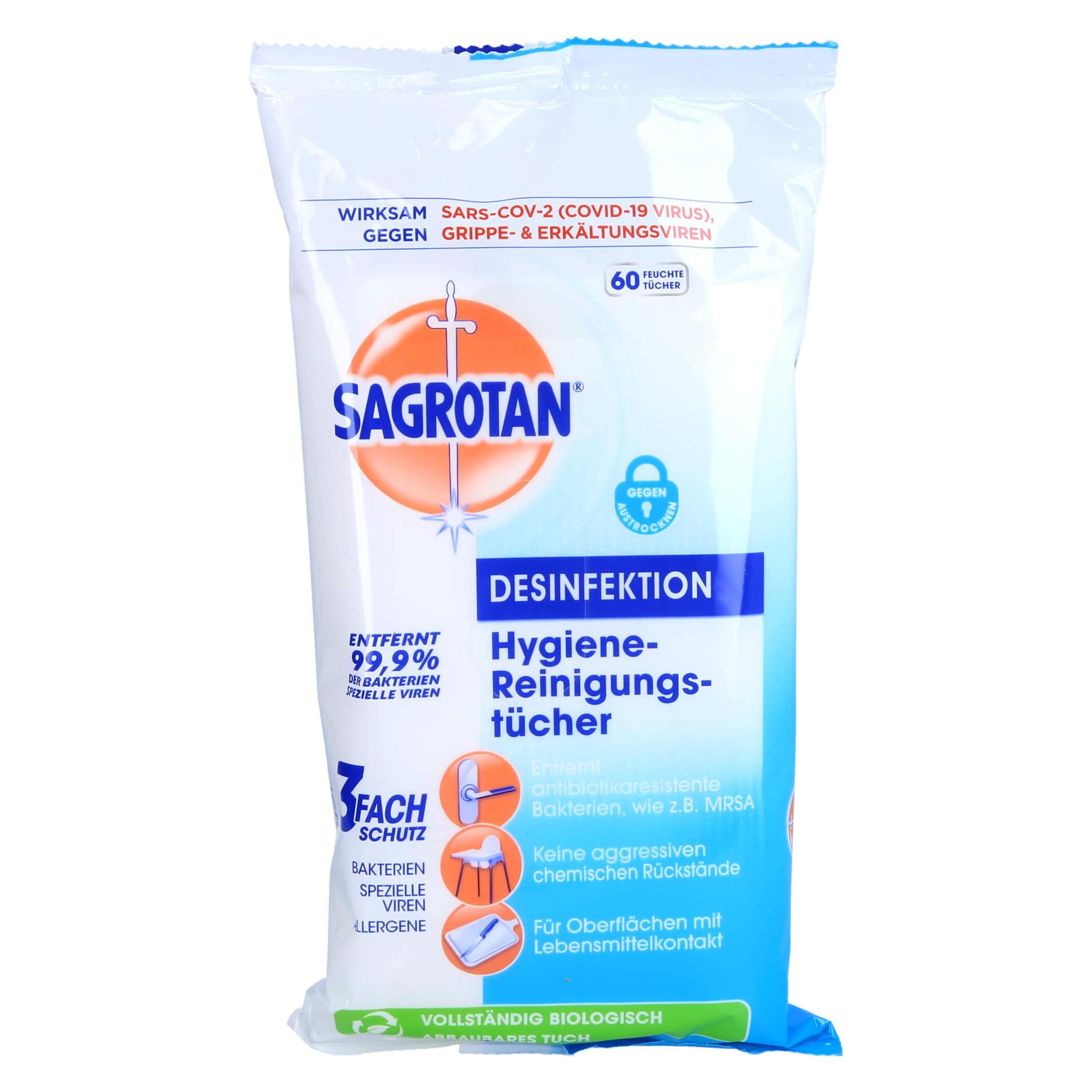 Sagrotan Reinigungstuch Hygiene 60ST (60 Stk.) (3347327)