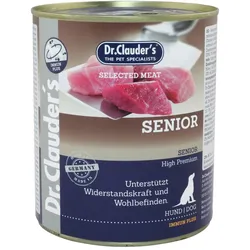 Dr. Clauder's Selected Meat Immun plus 800g Dosen Hundenassfutter Sparpaket Senior 12x800g