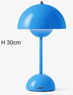 Uplifted Finds Minimalist Creative Flower Bud LED Table Lamp For Bedroom And Office Decor blue