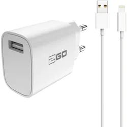 2GO 797253 Ladegerät für Mobilgeräte Universal Weiß AC Drinnen