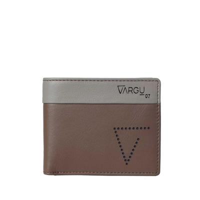 Geldbörse VARGU "ENK 1", Herren, grau (taupe), Rindsleder, Kleinlederwaren, LGW zertifiziertes Leder