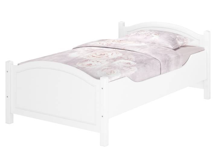 Weißes Seniorenbett 120 x 220 cm Extra Hoch Einzelbett