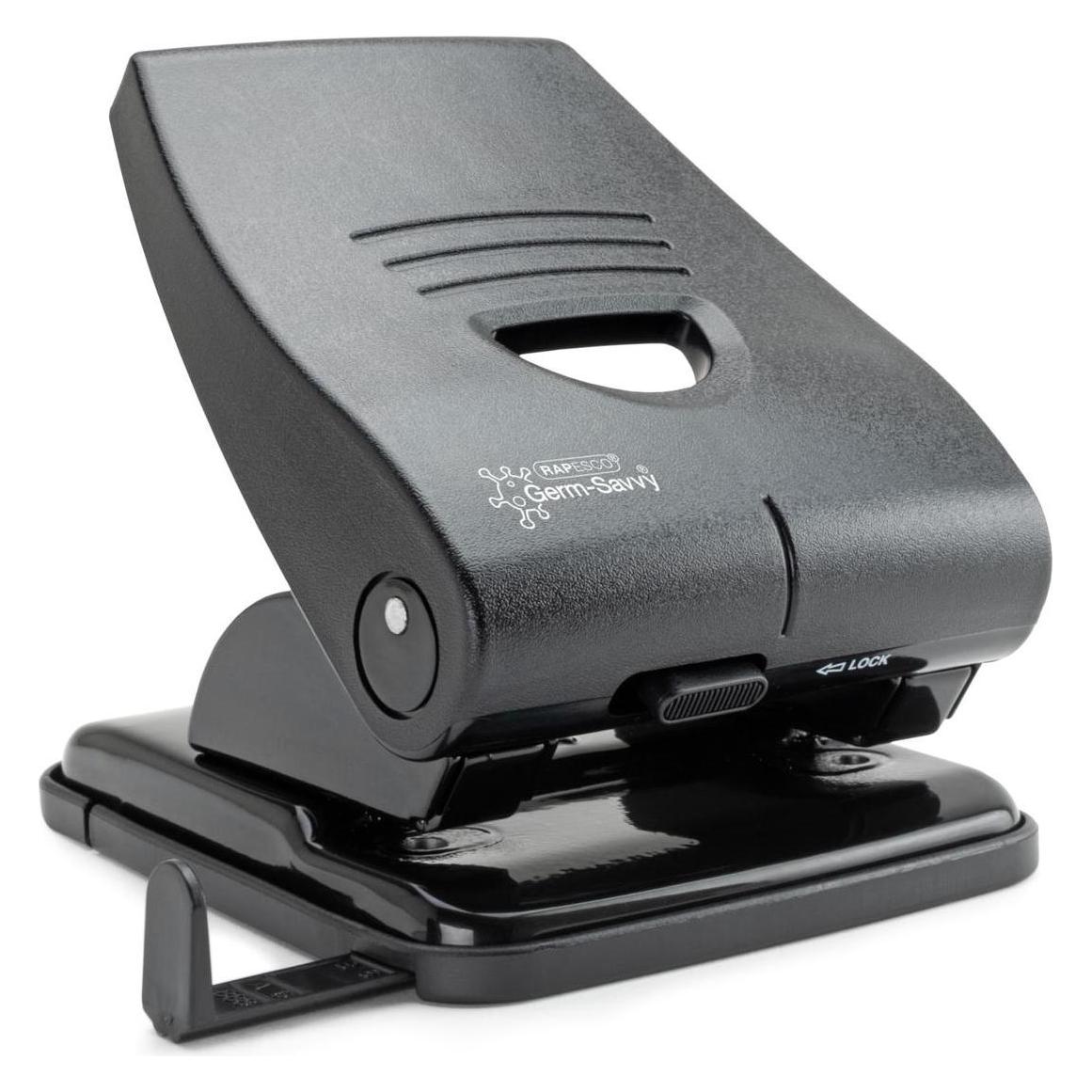 Rapesco Locher Germ-Savvy 835-P 40 Seiten, Schwarz (PF835PB2)
