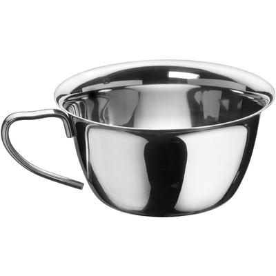 Suppenschüssel PINTINOX "Professional", silber (edelstahlfarben), H:6cm Ø:11,5cm, Edelstahl 18/10, Schüsseln, Suppenschüssel, mit Griff, spülmaschinengeeignet, 500 ml