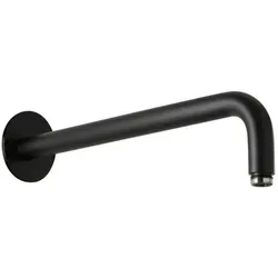 Herzbach Deep Black Wandarm 23.960350.1.12 350 mm, für Regenbrause, schwarz matt