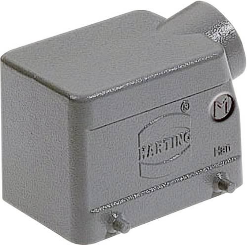 HARTING Han 32A Tüllengehäuse niedrig, 1xM25 seitlicher Kabelabgang, für 2 Bügel (am Unterteil) Verschraubung M25