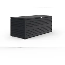 Weide Gartenbox | 100% Aluminium | Aufbewahrungsbox 1015 L | Outdoor Box mit Deckel | 180 x 74 x 79 cm