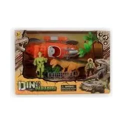 Jono Toys Dino-Set mit Kanu 68-teilig