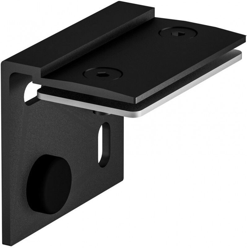 Slv H-Profil Wandhalterung, Schwarz - Led Profile Und Einbauprofile