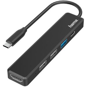 Hama Dockingstation USB-C Hub Multiport, 200117, 100 Watt, HDMI, USB-C 3.0