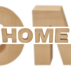 Erst-Holz Schrift Buche Echtholz Deko HOME Dekoration Holzbuchstaben 40.11-001