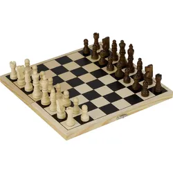 Goki Schachspiel in Holzklappkassette  HS040