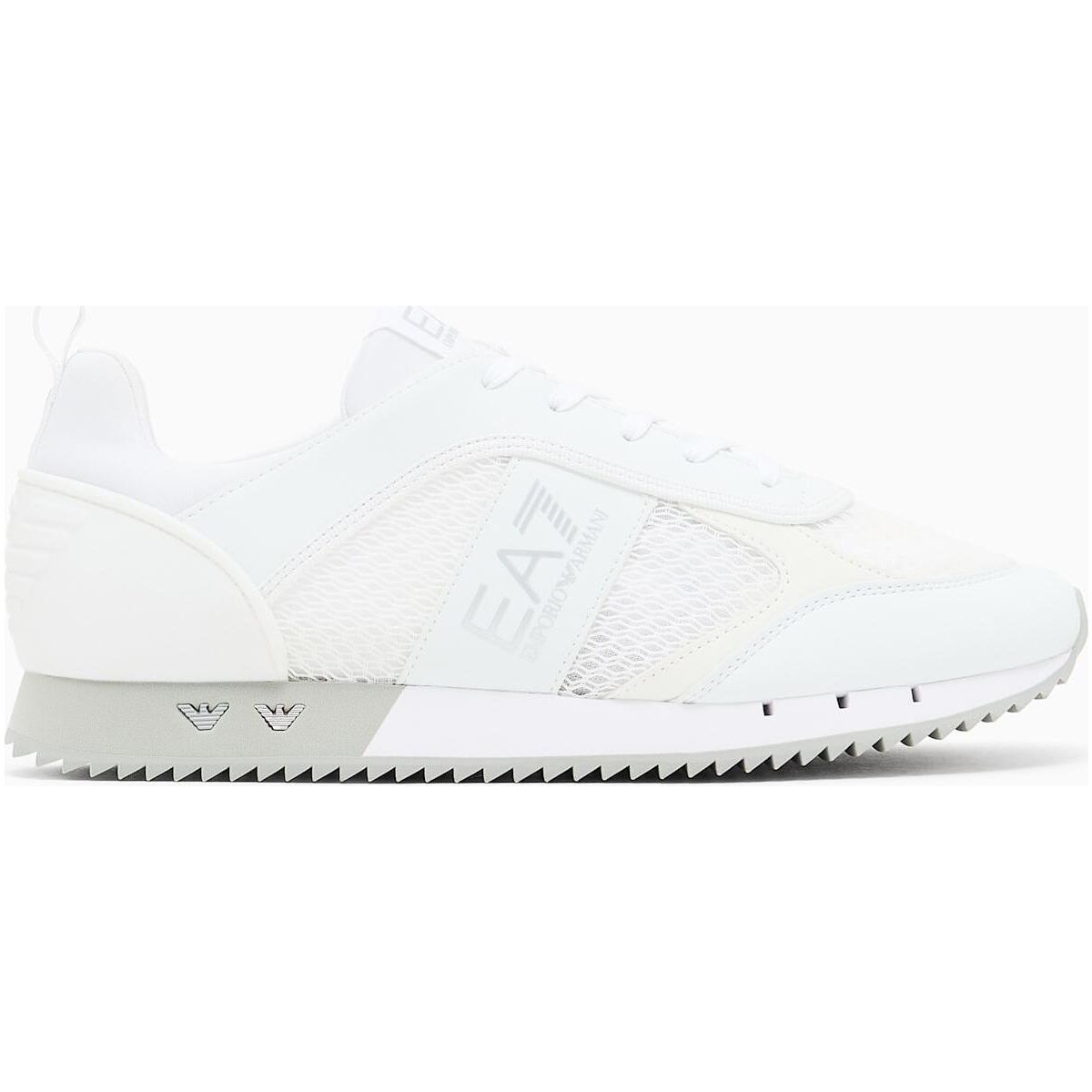 EA7 Sneaker - Sneaker Black AND White Mesh+ealstan With Foam+sahara PU+2M Reflex PU white+silver (MZ024) 13.5 7X000334 AF18610-MZ024-13.5