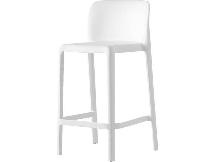 CONNUBIA Barhocker 2er-Set Bayo schneeweiss Recyceltes Polypropylen H 90 cm
