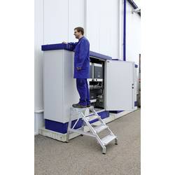 MUNK Günzburger Steigtechnik 50172 Aluminium Montagetritt Arbeitshöhe (max.): 2.4 m Silber 8 kg