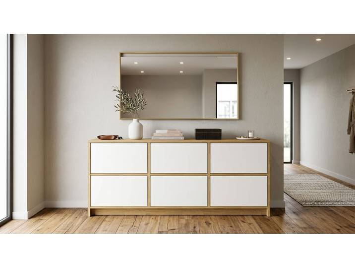 Schlichtes Sideboard – kostenlose Holzmuster Eiche Natur geölt