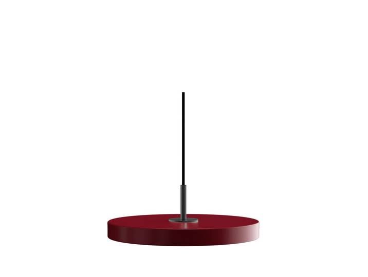 Asteria Plus Suspension Mini Ruby Red/Black Top - UMAGE - Salon / séjour - Métal