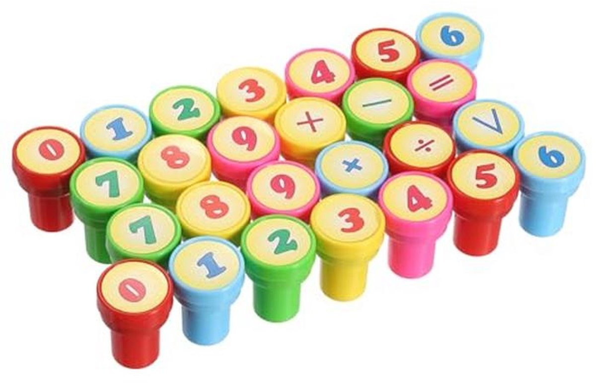 Stempelset met zelfinktende cijfers 0 tot 9 voor klassen, scrapbooking en DIY