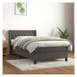 vidaXL, Boxspringbett, Olfonar (Knopfheftung Design) (100 x 200 cm)
