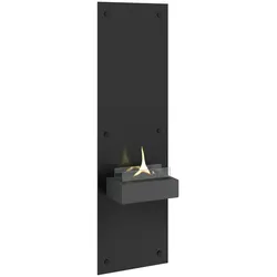 Tenderflame - Wiederaufladbarer Wandkamin hoch schwarz