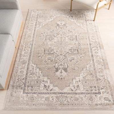 Nuloom Gena Distressed Transitional Medallion Area Rug