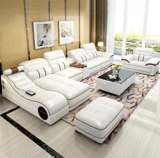 Wohnlandschaft Luxus Sofa Couch Ecksofa L-Form Polster Modern Relax Sitz Möbel