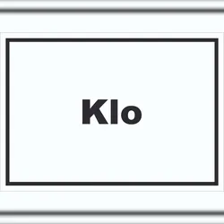 HB-Druck Klo Schild mit Text WC Toilette waagerecht A0 (841x1189mm)