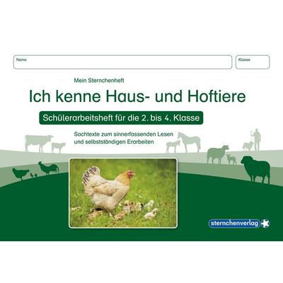 Ich kenne Haus- und Hoftiere - Schülerarbeitsheft für die 2. bis 4. Klasse, Taschenbuch von Sternchenverlag GmbH,Katrin Langhans, Sternchenverlag,