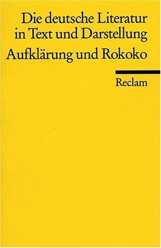 Best, Otto F. - Die deutsche Literatur. Ein Abriss in Text und Darstellung: Aufklärung und Rokoko: BD 5 - Preis vom 13.10.2026 19:28:25 h
