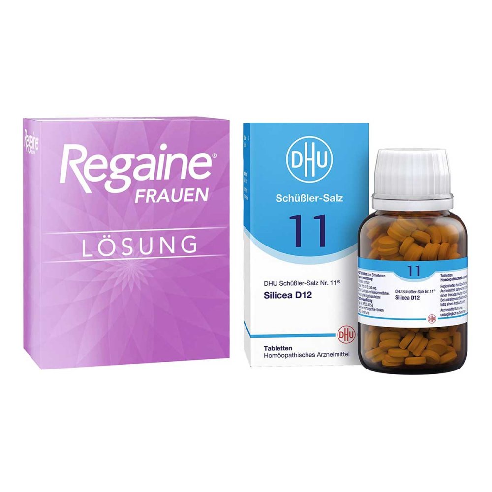 DHU Schüßler-Salz Nummer 11 Silicea D12 Tbl. & Regaine® Frauen 08105294