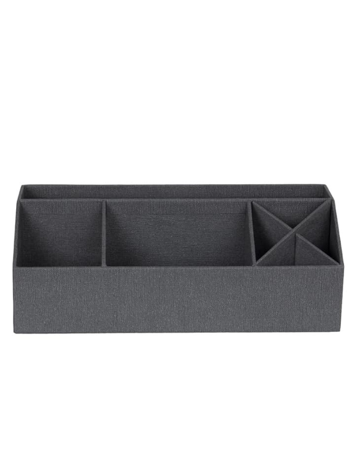 BIGsoBox Schreibtisch-Organizer "Elisa" in Dunkelgrau - (B)33 x (H)12,5 x (T)12,5 cm - onesize