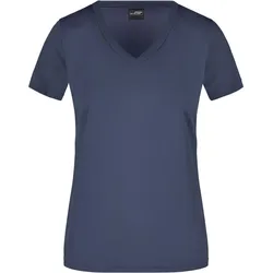 James & Nicholson Damen V-Ausschnitt Sport T-Shirt JN735 navy S