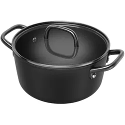 Zwilling Milano Kochtopf mit Glasdeckel, Pfanne + Kochtopf, Schwarz