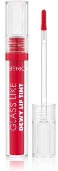 Catrice Glass Like Dewy Lip Tint brilho para lábios com alta pigmentação com efeito hidratante tom 050 Regrets? Always! 3 ml. Glass Like Dewy Lip Tint