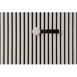 ter Hürne SilentDesign LivingWall Anbauelement Metall pulverbeschichtet schwarz / Holz weiß lackiert Large Eilin Large Function 270x100x55 mm