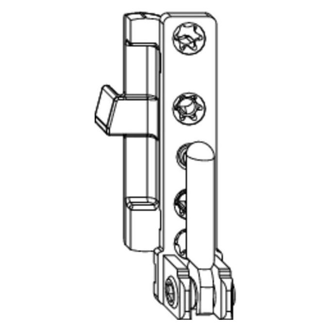 Maco Ecklager DT130 4/15 mm 130 kg silber rechts (55492) (55492)