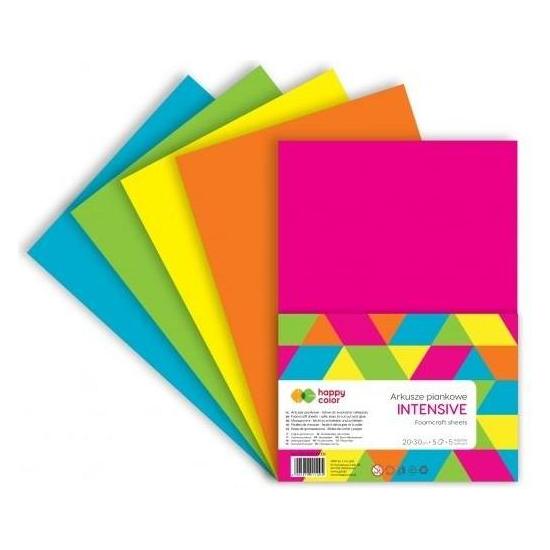 Happy Color Intensive A4-Schaumstoffplatten 5 Stk. GLÜCKLICHE FARBE (40952396)