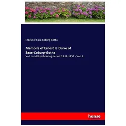 Memoirs of Ernest II, Duke of Saxe-Coburg-Gotha, Belletristik von Ernest of Saxe-Coburg-Gotha