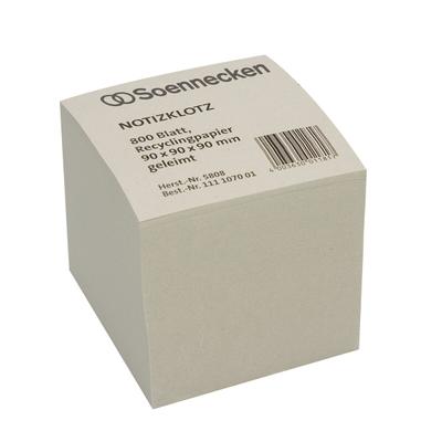 Soennecken 5808 Zettelklotz 9x9x9cm Recycling 800Blatt